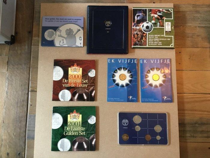 Nederland. Muntset 1987-2001, 8 sets (Zonder Minimumprijs), Postzegels en Munten, Munten | Nederland