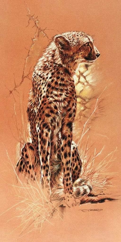 Kunstdruk Renato Casaro - Cheetah 50x100cm, Huis en Inrichting, Woonaccessoires | Schilderijen, Tekeningen en Foto's, Nieuw, Verzenden