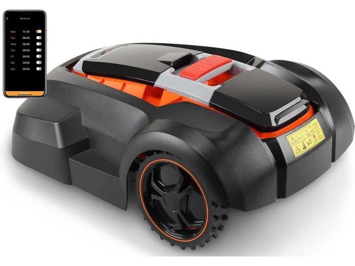 Zoef Robot Harm 2.0 - Robotmaaier met App - Voor gazon tot, Tuin en Terras, Robotmaaiers, Zo goed als nieuw, Verzenden