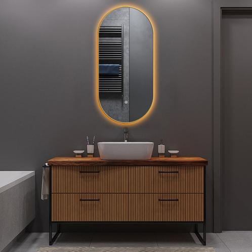Badkamerspiegel met LED Verlichting en Verwarming 40x75cm -, Huis en Inrichting, Woonaccessoires | Spiegels, Nieuw, Ophalen of Verzenden