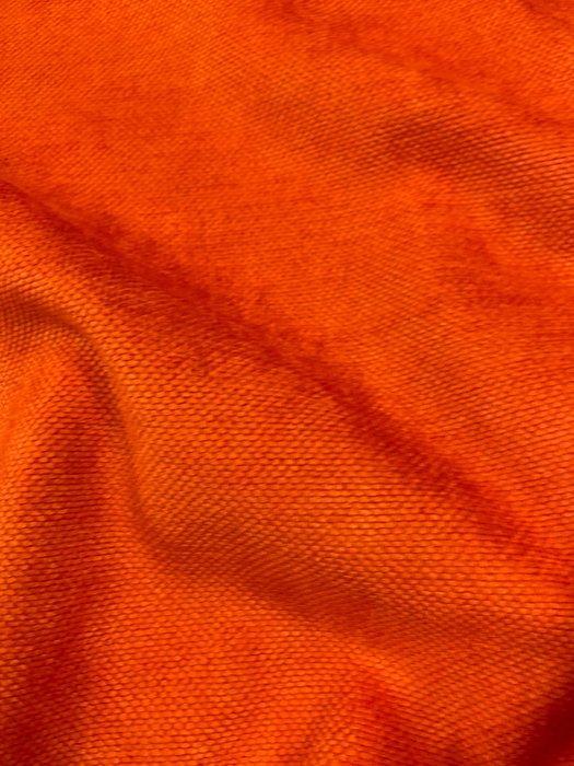 Duurzaam maar zeer zacht in intens oranje katoen. -, Antiek en Kunst, Antiek | Kleden en Textiel