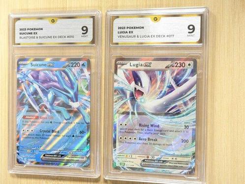Pokémon - 2 Graded card - GRADE 9 MINT - Lugia EX + Suicune, Hobby en Vrije tijd, Verzamelkaartspellen | Pokémon