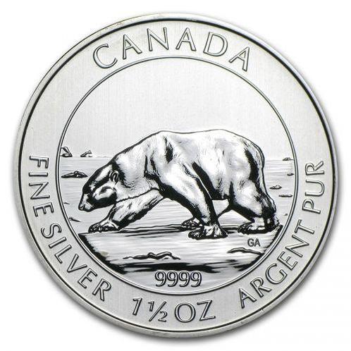 Canada Polarbear 1.5 oz 2013, Postzegels en Munten, Munten | Amerika, Noord-Amerika, Losse munt, Zilver, Verzenden