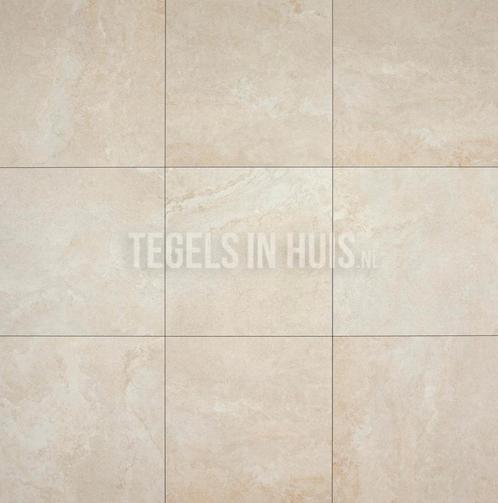 Vloertegel / wandtegel pietrastone tan beige 60x60, Doe-het-zelf en Verbouw, Tegels, Vloertegels, Nieuw, 10 m² of meer, Keramiek