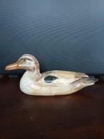 Lokeend - hand geschilderd en gesneden - Hout, Antiek en Kunst