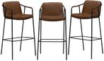 Dan Form 3x Boto Barstoel Vintage Bruin, Ophalen of Verzenden, Nieuw