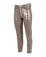 Metalic zilverkleurige stretch jeansbroek van Newplay, Kleding | Dames, Spijkerbroeken en Jeans, Nieuw, W30 - W32 (confectie 38/40)