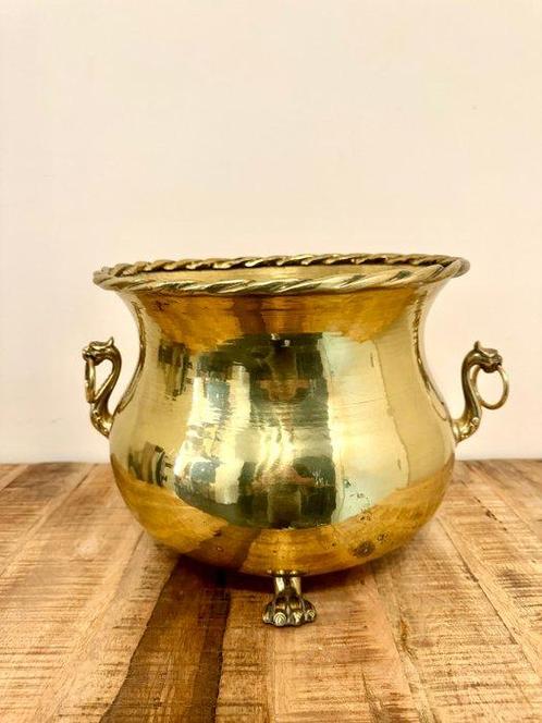 DIANDERIE ANDRIES - Bloempot - Koper - Oude plantenbak, Antiek en Kunst, Curiosa en Brocante