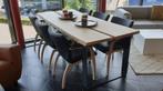 Leolux Camarilla eetkamerstoel refurbished in zwart Leer, Zo goed als nieuw, Zwart, Vijf, Zes of meer stoelen