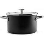 KitchenAid Steel Core Enamel Kookpan Mat Zwart - 20cm, Verzenden, Nieuw