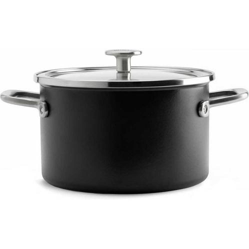 KitchenAid Steel Core Enamel Kookpan Mat Zwart - 20cm, Huis en Inrichting, Keuken | Potten en Pannen, Verzenden