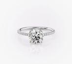 Verlovingsring - 14 karaat Witgoud - 1.17ct. tw. Diamant, Sieraden, Tassen en Uiterlijk, Antieke sieraden
