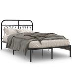 Zwart Metalen Bedframe 120x200 : Praktisch | Tweedekansje!, Zwart, Nieuw, Ophalen of Verzenden, Twijfelaar