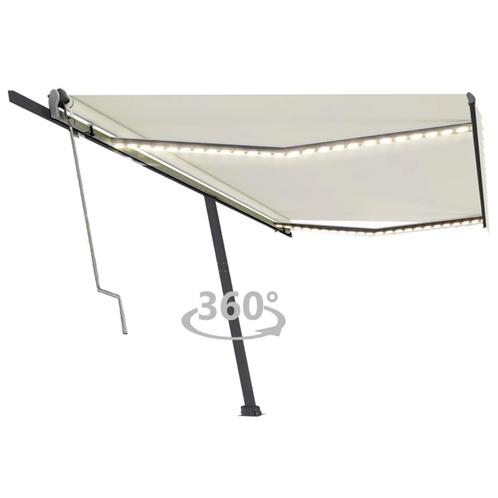 vidaXL Luifel automatisch met LED en windsensor 500x300 cm, Tuin en Terras, Zonneschermen, Nieuw, Verzenden