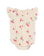 HEMA Newborn romper mousseline ecru, Verzenden, Nieuw