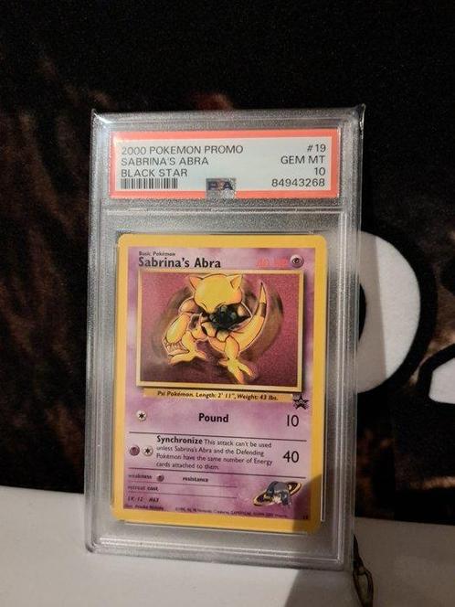 Pokémon - 1 Graded card - Sabrinas Abra Black Star Promo, Hobby en Vrije tijd, Verzamelkaartspellen | Pokémon