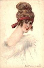 Fantasie, Vrouw / Dame / Meisje - Hoed - Glamour -, Gelopen