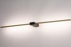 Rietveld Wandlampen - Zwart, Goud - Metaal, Aluminium, Huis en Inrichting, Lampen | Wandlampen, Verzenden, Nieuw