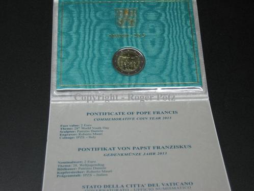 Vatikan 2 Euro 2013 Weltjugendtag Rio de Janeiro st, Postzegels en Munten, Munten | Europa | Euromunten, Verzenden