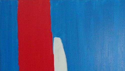 Yves Decaudan - La voile rouge, Antiek en Kunst, Kunst | Schilderijen | Modern