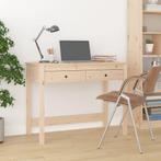 vidaXL Bureau met lades 100x50x78 cm massief grenenhout, Verzenden, Nieuw