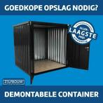 zwarte 2x2 opslagcontainer met dubbele deur | Laagste prijs!, Doe-het-zelf en Verbouw, Containers, Ophalen
