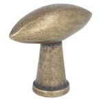 Knop ovaal puntig, messing antiek, 45 x 14 mm, Verzenden, Nieuw