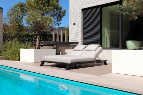 Flow Crystal tweepersoons daybed graumel chalk |, Tuin en Terras, Tuinsets en Loungesets, Ophalen of Verzenden