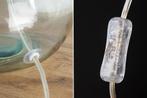 Tafellamp CLASSIC 60cm wit Lampenkap recycled glass - 44495, Huis en Inrichting, Ophalen of Verzenden, Nieuw