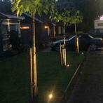 Solar LED tuinspots Double Twins met 4 spots en los zonnepan, Verzenden, Minder dan 50 watt, Nieuw, Rvs