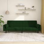 Slaapbank 2-zits | Tweedekansje | Logeeroplossing, 100 cm, Ophalen of Verzenden, Groen, 220 cm