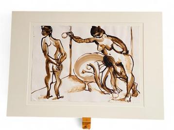 Veiling - Groot Origineel Werk van Rob Aussen | Figuratieve beschikbaar voor biedingen