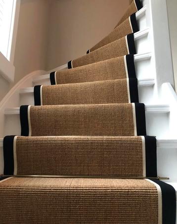 sisal traploper dubbele bandering met smalle bies beschikbaar voor biedingen