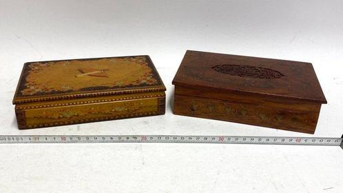 Zonder Minimumprijs - Sigarendoos (2) - Hout, Verzamelen, Rookartikelen, Aanstekers en Luciferdoosjes