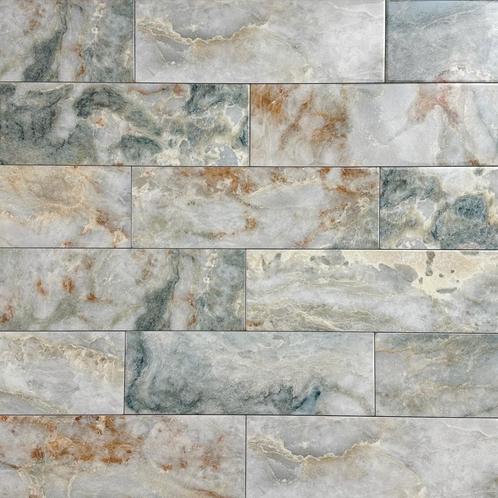 Wandtegel onix marmer oxide glans 10x30 wandtegel, Doe-het-zelf en Verbouw, Tegels, Wandtegels, Nieuw, 10 m² of meer, Keramiek