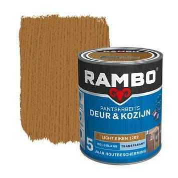 Rambo Pantserbeits Deur & Kozijn Transparant Licht Eiken, Doe-het-zelf en Verbouw, Verf, Beits en Lak, Beits, Nieuw, Minder dan 5 liter