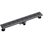 Douchegoot met Rooster - Leoni Trun - 50cm - Vloerflens -, Ophalen of Verzenden, Nieuw, Rvs