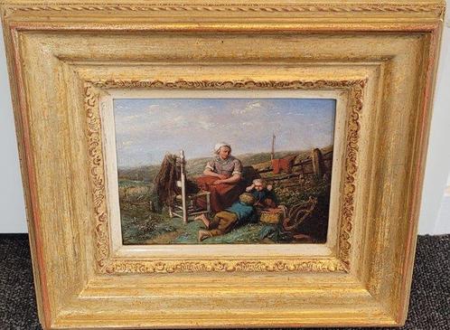 Mari ten Kate (1831-1910) - Met moeders in de duinen, Antiek en Kunst, Kunst | Schilderijen | Klassiek