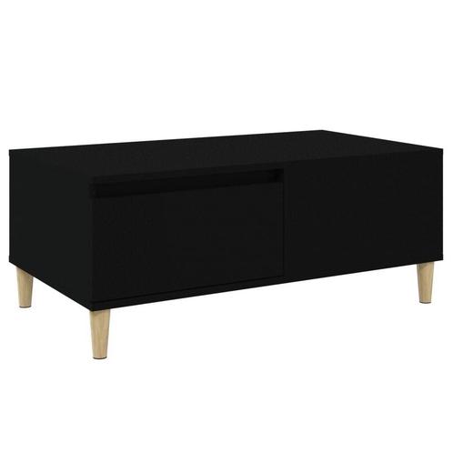 Salontafel Zwart 90x50 - Retourdeal - 35% Korting!, Huis en Inrichting, Tafels | Salontafels, 50 tot 100 cm, Rechthoekig, Nieuw