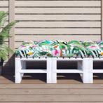vidaXL Palletkussen 120x80x12 cm stof meerkleurig, Huis en Inrichting, Verzenden, Nieuw