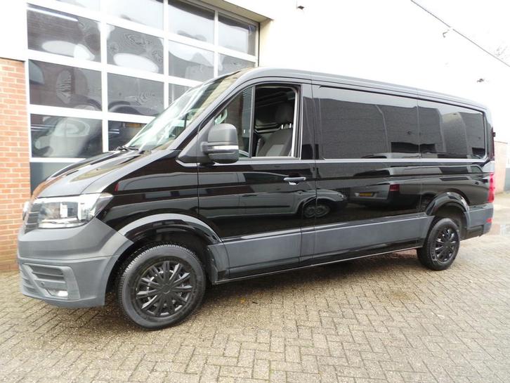 Volkswagen Crafter 30 2.0 TDI 177pk Aut.L3H2, Auto's, Bestelauto's, Lease, Zwart, Automaat, Overige kleuren, Financial lease, Stof