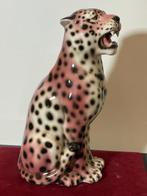 Beeld, Leopardo - 60 cm - Keramiek, Huis en Inrichting, Nieuw