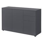 Commode Paarl druk en open 74x117x36 cm donkergrijs mat, Verzenden, Nieuw