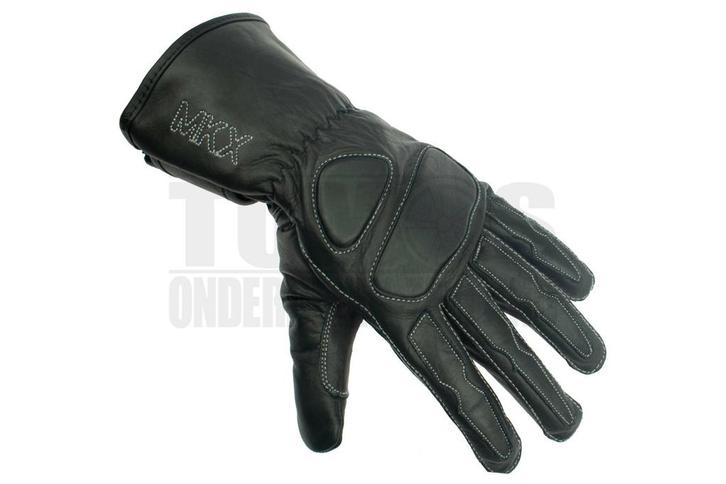 Handschoenen set Retro Leer Zwart (diverse maten) MKX, Motoren, Kleding | Motorkleding, Ophalen of Verzenden