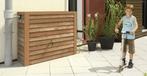 Garantia Garantia regenton luxe houtlook woody lichtbruin, Tuin en Terras, Overige Tuin en Terras, Nieuw, Verzenden