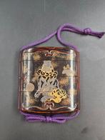 Inro, Edo-periode - Hout, lak, goud, zwart - Japan - Midden, Antiek en Kunst