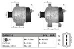 Dynamo / Alternator TOYOTA LAND CRUISER,80,100 (4.2 D,4..., Auto-onderdelen, Motor en Toebehoren, Ophalen of Verzenden, Nieuw