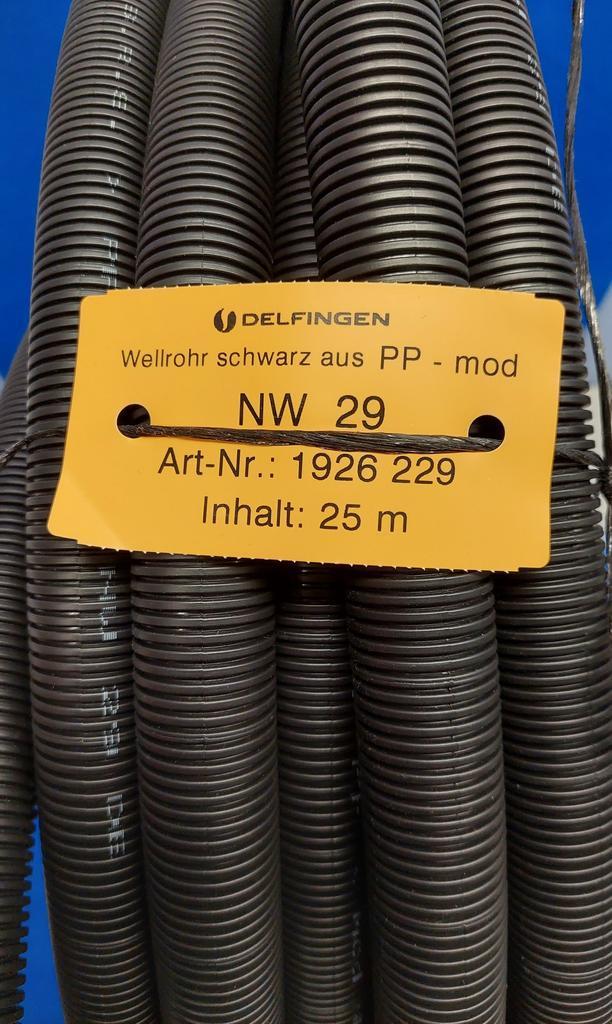 Schlemmer NW29 Ribbelbuis zonder split - UV bestendig - 25m., Doe-het-zelf en Verbouw, Elektra en Kabels, Overige typen, Nieuw