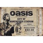 Wandbord - Oasis – City Of Manchester Stadium 2005, Verzamelen, Ophalen of Verzenden, Nieuw, Poster, Artwork of Schilderij