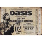 Wandbord - Oasis – City Of Manchester Stadium 2005, Nieuw, Ophalen of Verzenden, Poster, Artwork of Schilderij